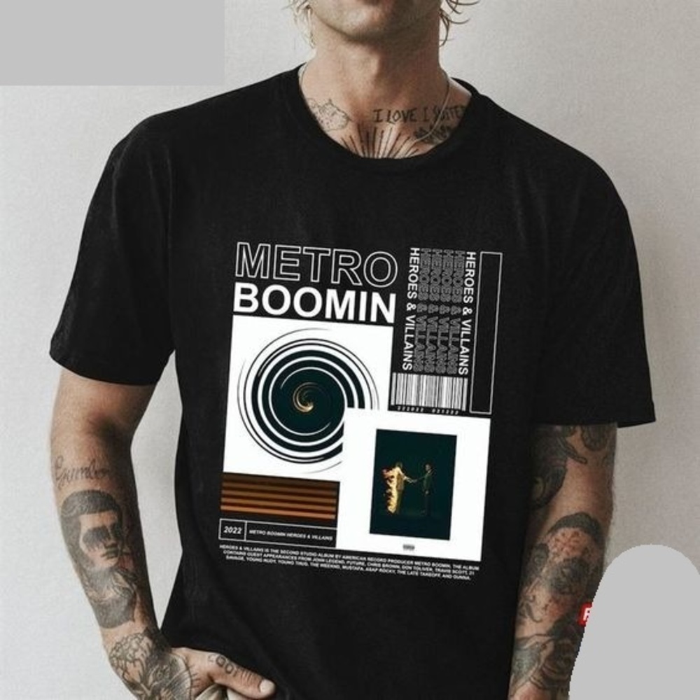 Metro Boomin Heroes And Villains Album Unisex T-shirt Gift For Fan